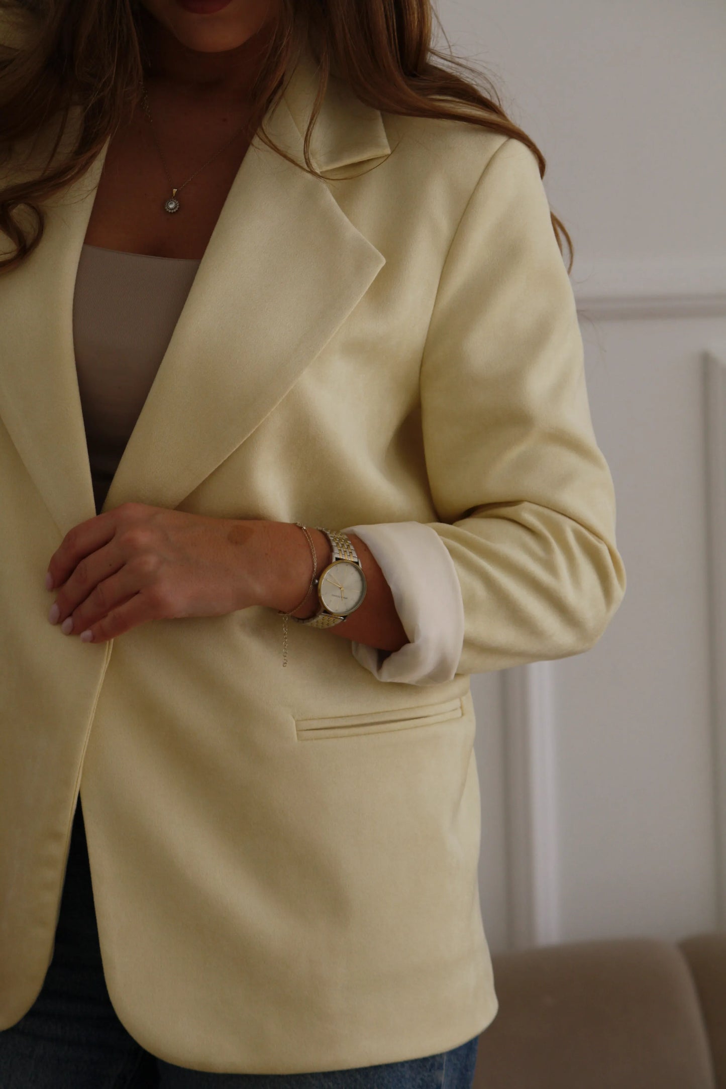 MARYNARKA BAWEŁNIANA SOFT BANANOWY