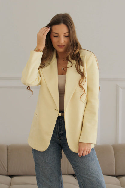 MARYNARKA BAWEŁNIANA SOFT BANANOWY