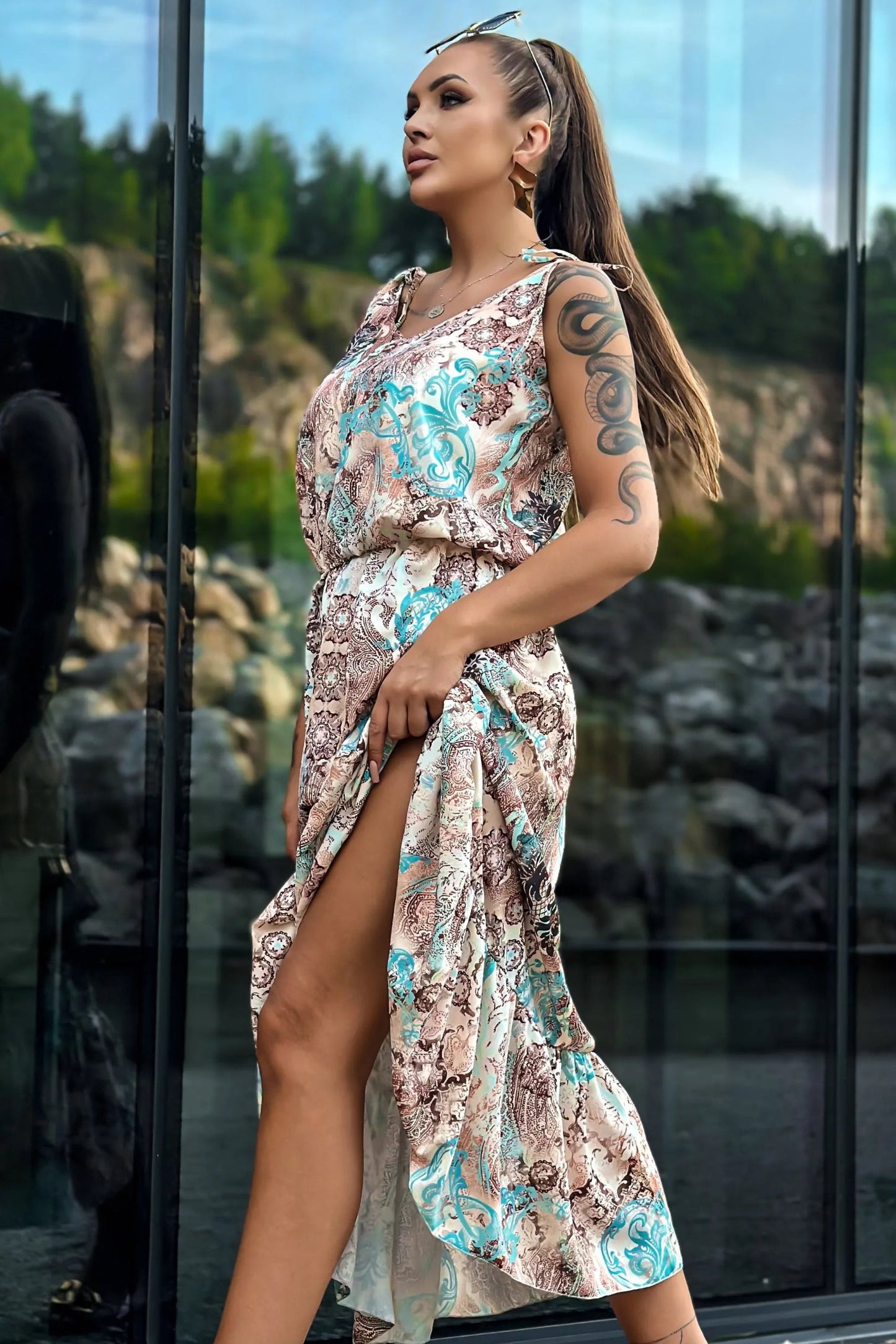 SUKIENKA BELLA MAXI ORIENT
