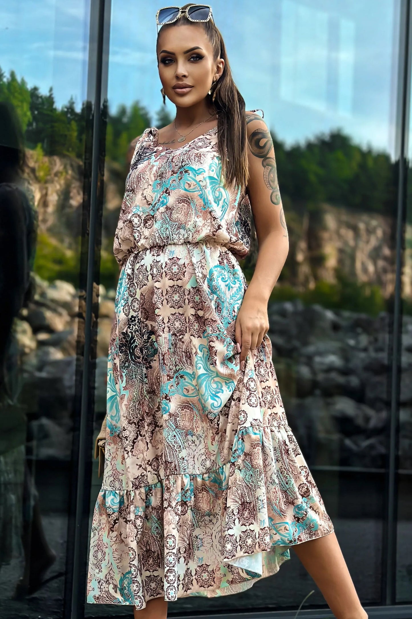 SUKIENKA BELLA MAXI ORIENT